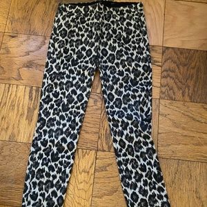 Leopard Cropped Pants